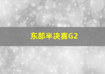 东部半决赛G2