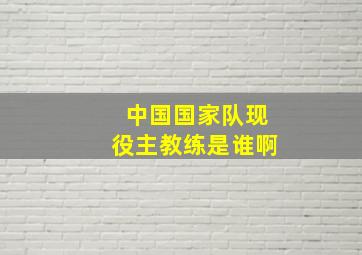 中国国家队现役主教练是谁啊