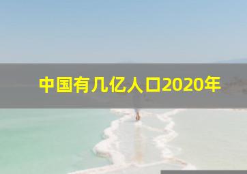 中国有几亿人口2020年