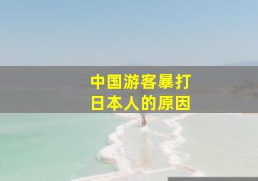 中国游客暴打日本人的原因