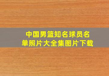 中国男篮知名球员名单照片大全集图片下载