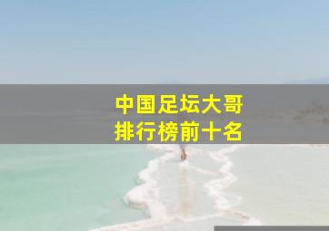 中国足坛大哥排行榜前十名