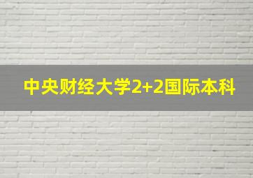 中央财经大学2+2国际本科