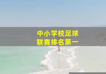 中小学校足球联赛排名第一