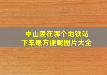 中山陵在哪个地铁站下车最方便呢图片大全