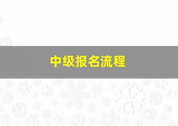 中级报名流程