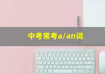 中考常考a/an词