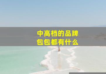 中高档的品牌包包都有什么