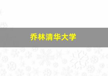 乔林清华大学