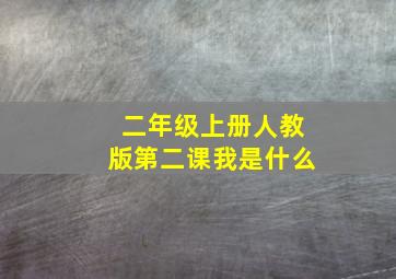 二年级上册人教版第二课我是什么