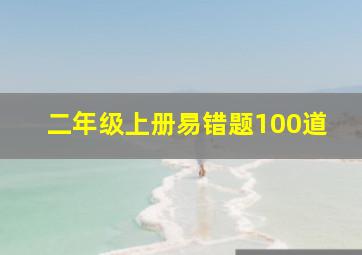 二年级上册易错题100道