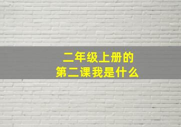 二年级上册的第二课我是什么