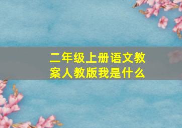 二年级上册语文教案人教版我是什么