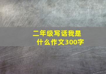 二年级写话我是什么作文300字