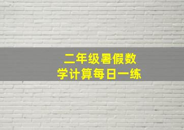 二年级暑假数学计算每日一练