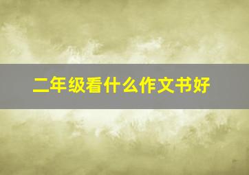 二年级看什么作文书好