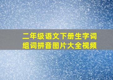 二年级语文下册生字词组词拼音图片大全视频