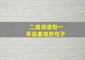 二组词造句一年级最短的句子