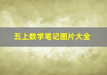 五上数学笔记图片大全