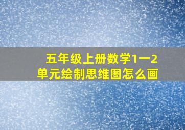 五年级上册数学1一2单元绘制思维图怎么画