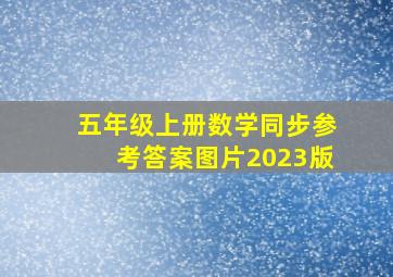 五年级上册数学同步参考答案图片2023版