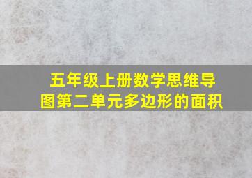 五年级上册数学思维导图第二单元多边形的面积