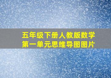 五年级下册人教版数学第一单元思维导图图片