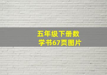 五年级下册数学书67页图片