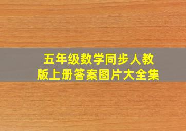 五年级数学同步人教版上册答案图片大全集