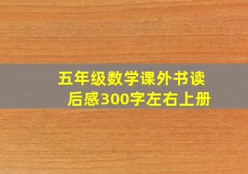 五年级数学课外书读后感300字左右上册