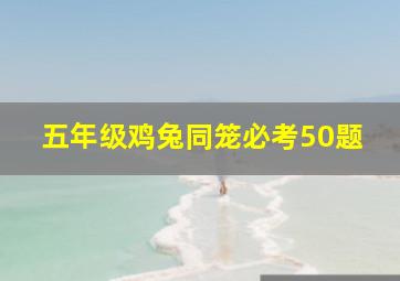 五年级鸡兔同笼必考50题