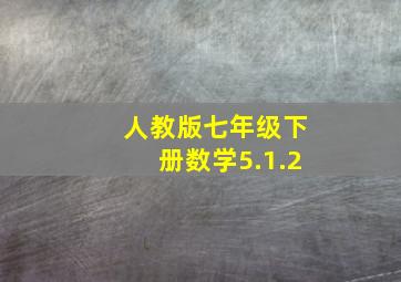 人教版七年级下册数学5.1.2