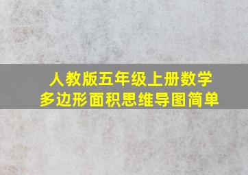 人教版五年级上册数学多边形面积思维导图简单