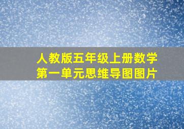 人教版五年级上册数学第一单元思维导图图片