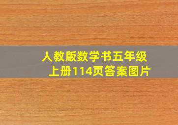 人教版数学书五年级上册114页答案图片