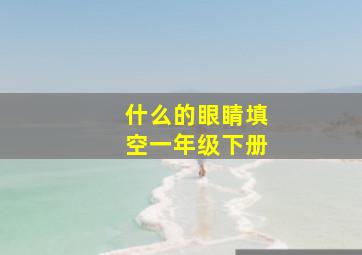 什么的眼睛填空一年级下册