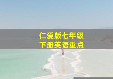 仁爱版七年级下册英语重点