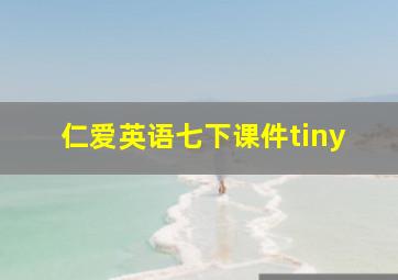 仁爱英语七下课件tiny