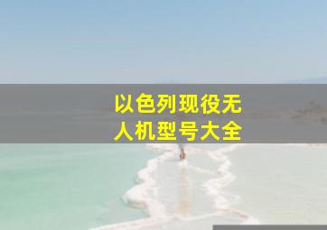 以色列现役无人机型号大全