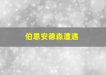 伯恩安德森遭遇