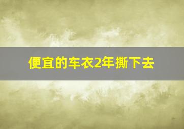 便宜的车衣2年撕下去