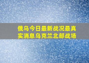 俄乌今日最新战况最真实消息乌克兰北部战场