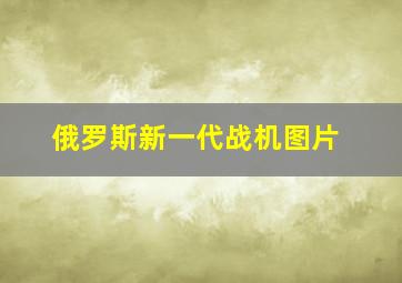 俄罗斯新一代战机图片