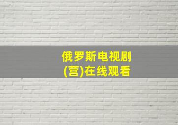 俄罗斯电视剧(营)在线观看