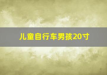 儿童自行车男孩20寸