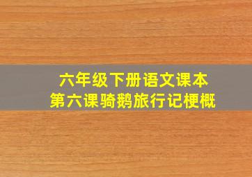 六年级下册语文课本第六课骑鹅旅行记梗概