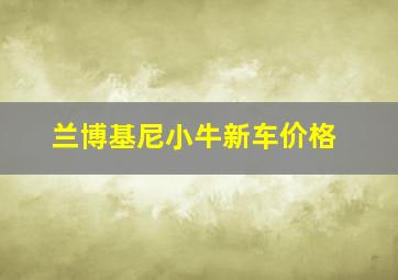 兰博基尼小牛新车价格