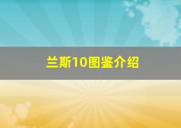 兰斯10图鉴介绍