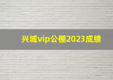 兴城vip公棚2023成绩