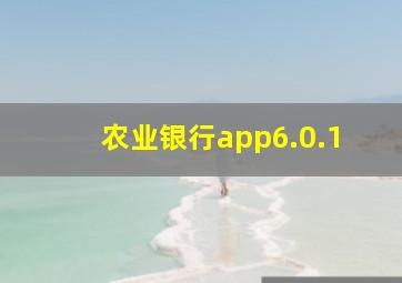 农业银行app6.0.1